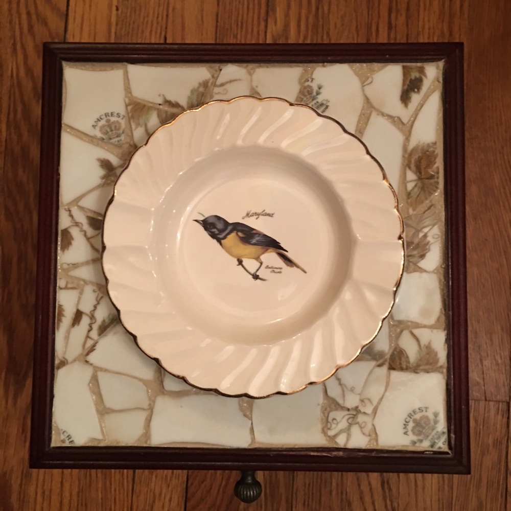 Mosaic Jewelry Box | Featuring an Oriole bird